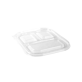 Tapa Clear Lunch Box Desechable y Biodegradable De 10x7 c/3