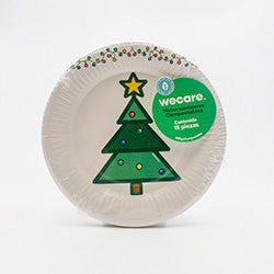 6" Biodegradable Disposable Pastry Plate - We Care