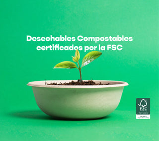 Contenedor Para Alimentos Desechable y Biodegradable De 9x6x3 c/2  divisiones - – We Care Desechables Biodegradables