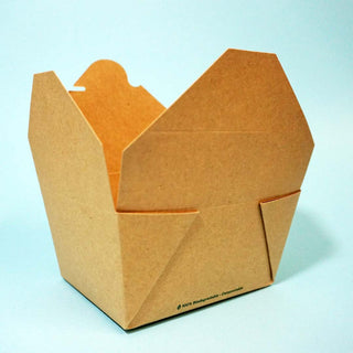 Caja de papel  Delivery Compostable chica 26 oz