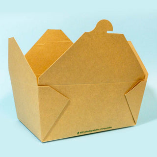 Caja de Papel Delivery Compostable Extra Grande 92 oz