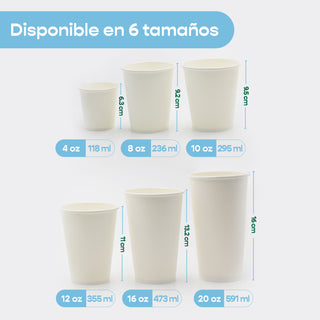 Vaso Térmico Desechable y Biodegradable De 4 oz - We Care