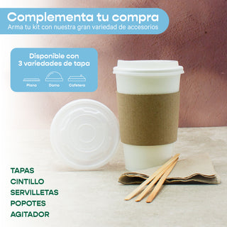 Vaso Térmico Desechable y Biodegradable De 16 oz - We Care