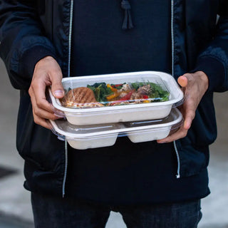 Lunch Box Desechable y Biodegradable De 10x7 - We Care -